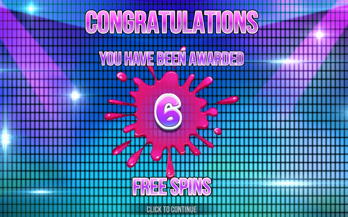 Free spins round after cascades on the 8x8 grid
